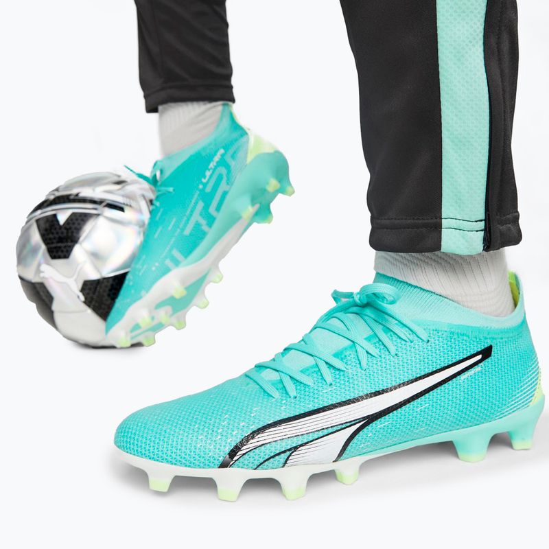 Buty piłkarskie męskie PUMA Ultra Match FG/AG electric peppermint/puma white/fast yellow 16