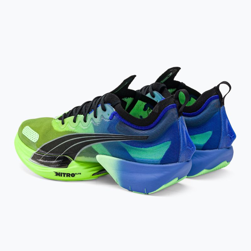 Buty do biegania męskie PUMA Fast-R Nitro Elite Elektrocharged royal sapphire/fizzy lime 3