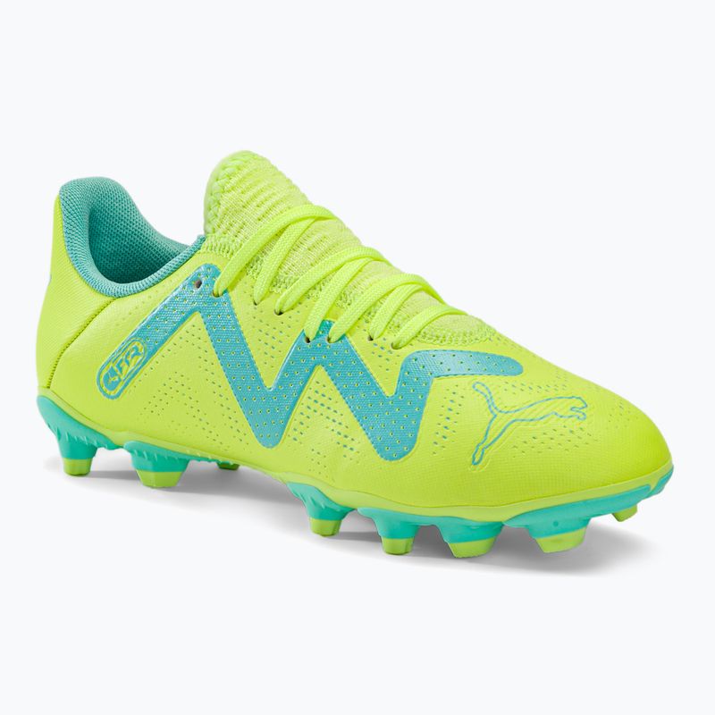 Buty piłkarskie dziecięce PUMA Future Play FG/AG fast yellow/puma black/electric peppermint
