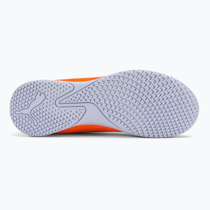 Buty piłkarskie dziecięce PUMA Ultra Play IT ultra orange/puma white/blue glimmer 5