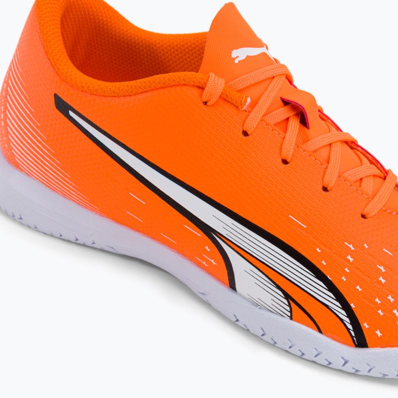 Buty piłkarskie dziecięce PUMA Ultra Play IT ultra orange/puma white/blue glimmer 9