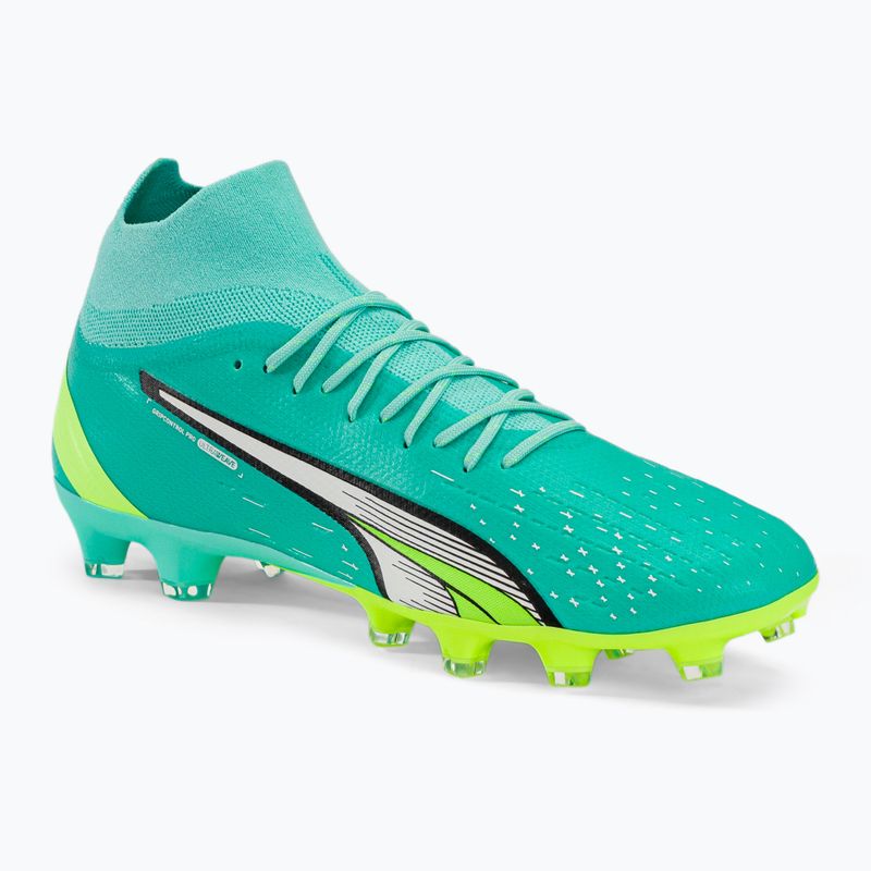 Buty piłkarskie męskie PUMA Ultra Pro FG/AG electric peppermint/puma white/fast yellow