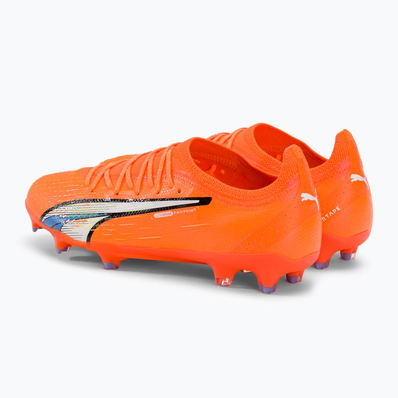 Buty piłkarskie męskie PUMA Ultra Ultimate FG/AG ultra orange/puma white/blue glimmer 3