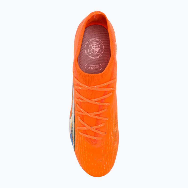 Buty piłkarskie męskie PUMA Ultra Ultimate FG/AG ultra orange/puma white/blue glimmer 6