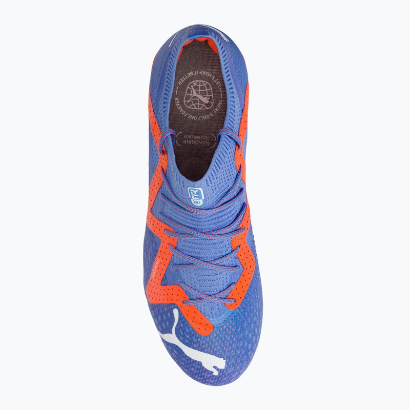 Buty piłkarskie męskie PUMA Future Ultimate Low FG/AG blue glimmer/puma white/ultra orange 6