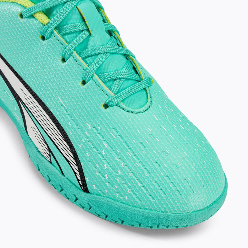 Buty piłkarskie dziecięce PUMA Ultra Play IT electric peppermint/puma white/fast yellow 7
