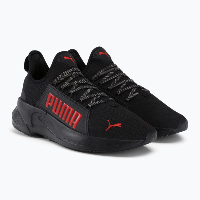 Buty do biegania męskie PUMA Softride Premier Slip-On puma black/for all time red/cool dark grey 4