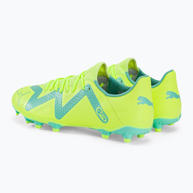 Buty piłkarskie męskie PUMA Future Play FG/AG fast yellow/puma black/electric peppermint 3