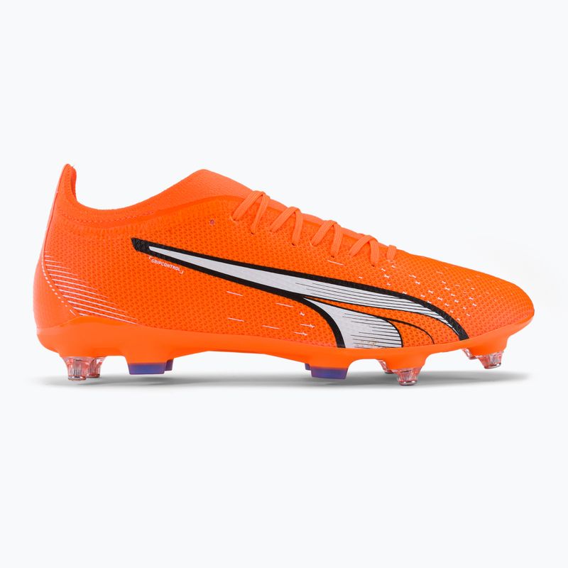 Buty piłkarskie męskie PUMA Ultra Match MXSG ultra orange/puma white/blue glimmer 2