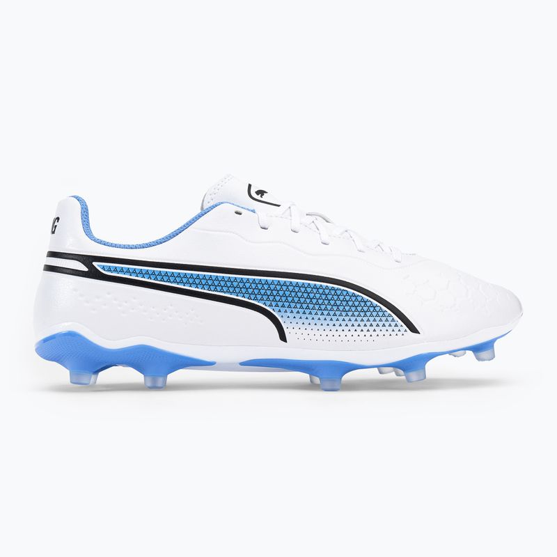 Buty piłkarskie męskie PUMA King Match FG/AG puma white/black/blue glimmer/ultra orange 2