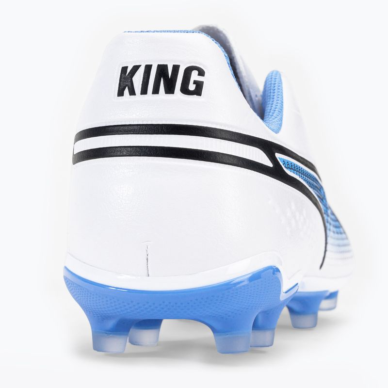 Buty piłkarskie męskie PUMA King Match FG/AG puma white/black/blue glimmer/ultra orange 8