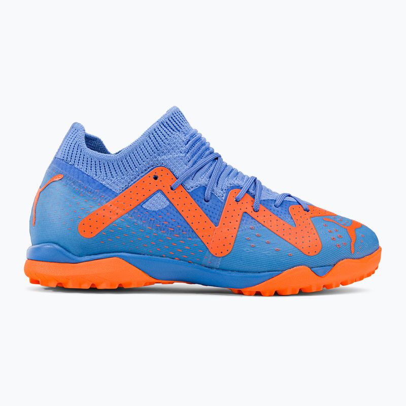 Buty piłkarskie dziecięce PUMA Future Match TT + Mid blue glimmer/puma white/ultra orange 2