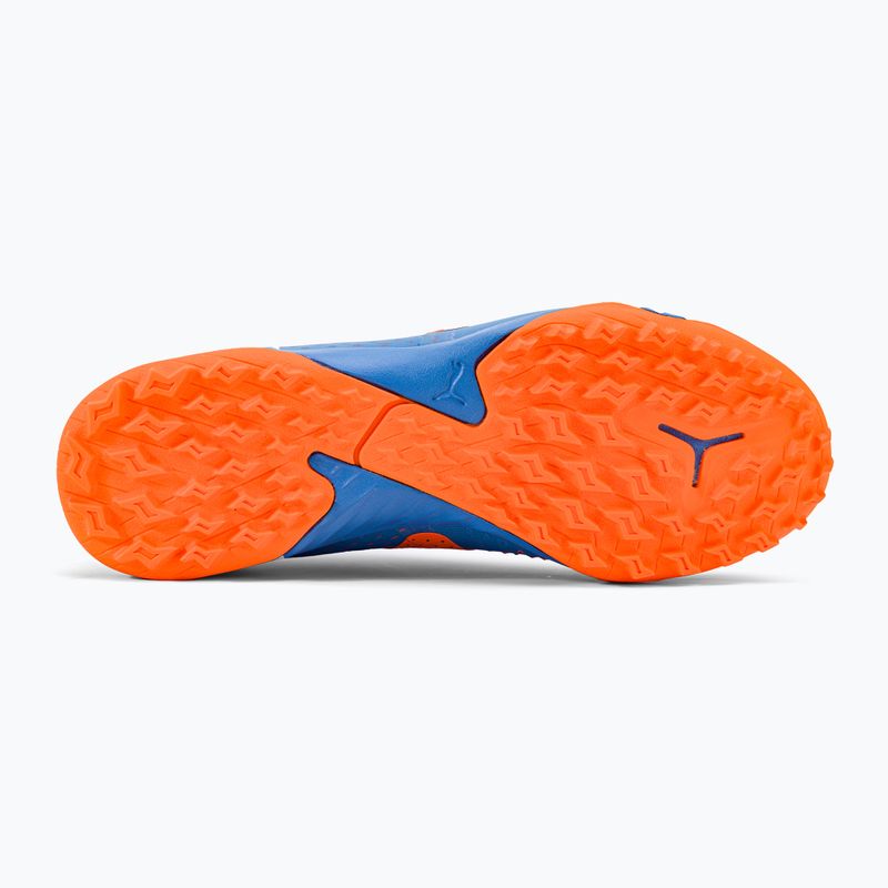 Buty piłkarskie dziecięce PUMA Future Match TT + Mid blue glimmer/puma white/ultra orange 5