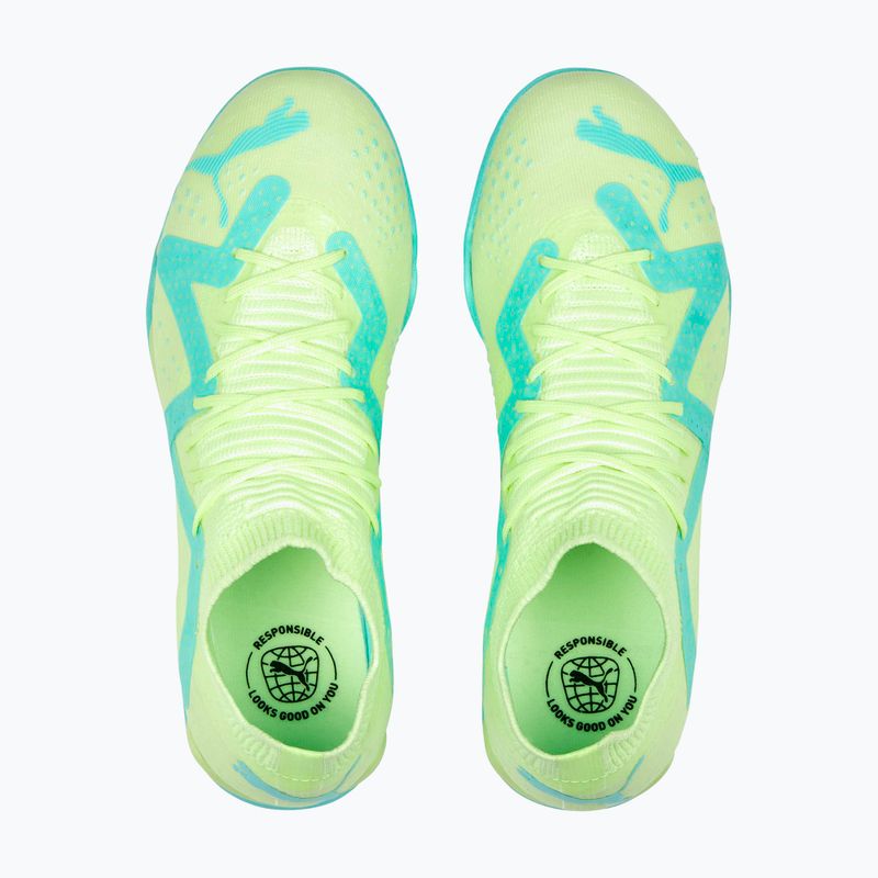 Buty piłkarskie dziecięce PUMA Future Match TT + Mid fast yellow/puma black/electric peppermint 13