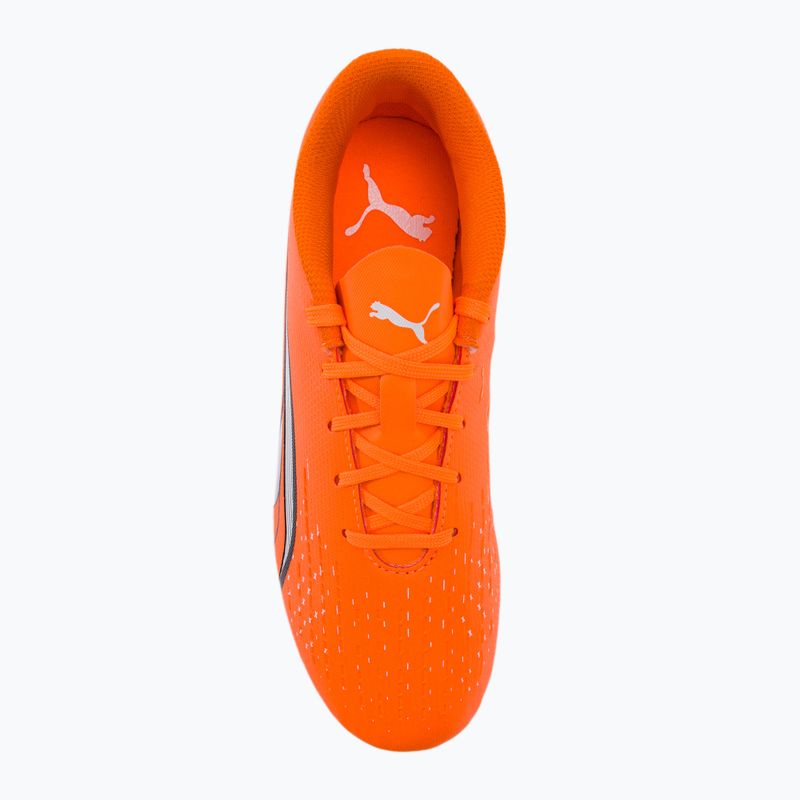 Buty piłkarskie dziecięce PUMA Ultra Play FG/AG ultra orange/puma white/blue glimmer 6