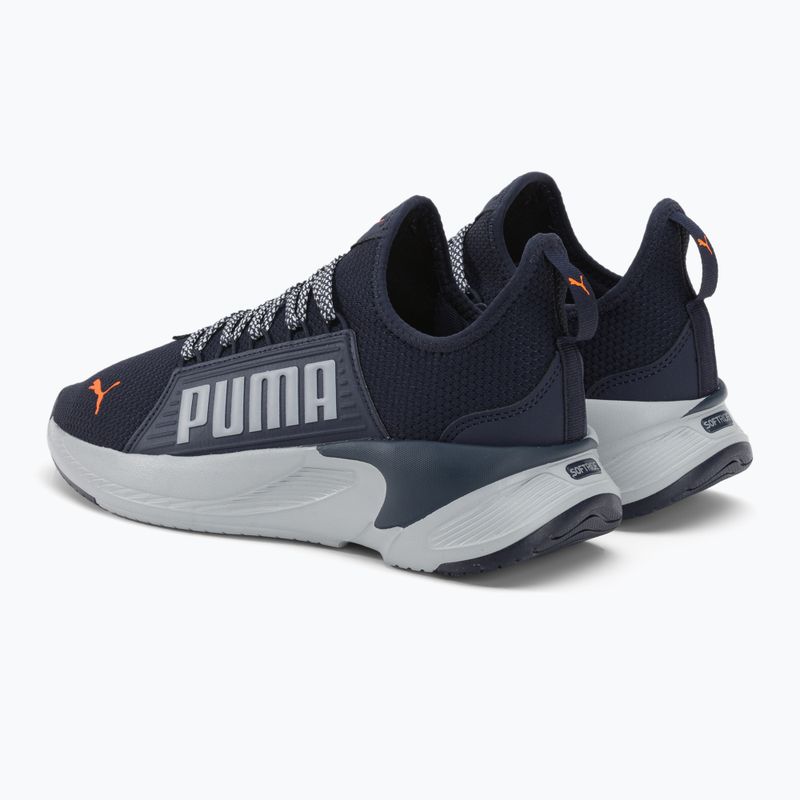Buty do biegania męskie PUMA Softride Premier Slip-On navy/platinum gray/ultra orange 3