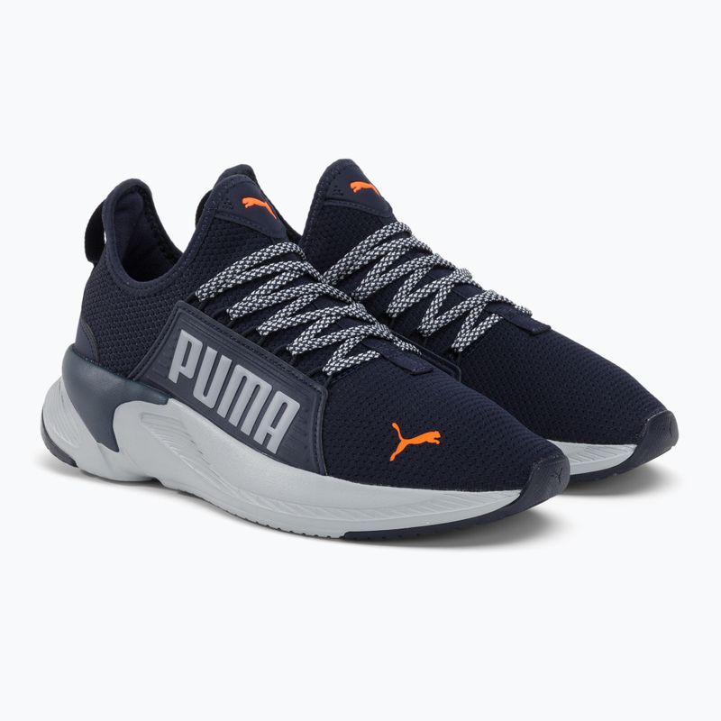 Buty do biegania męskie PUMA Softride Premier Slip-On navy/platinum gray/ultra orange 4