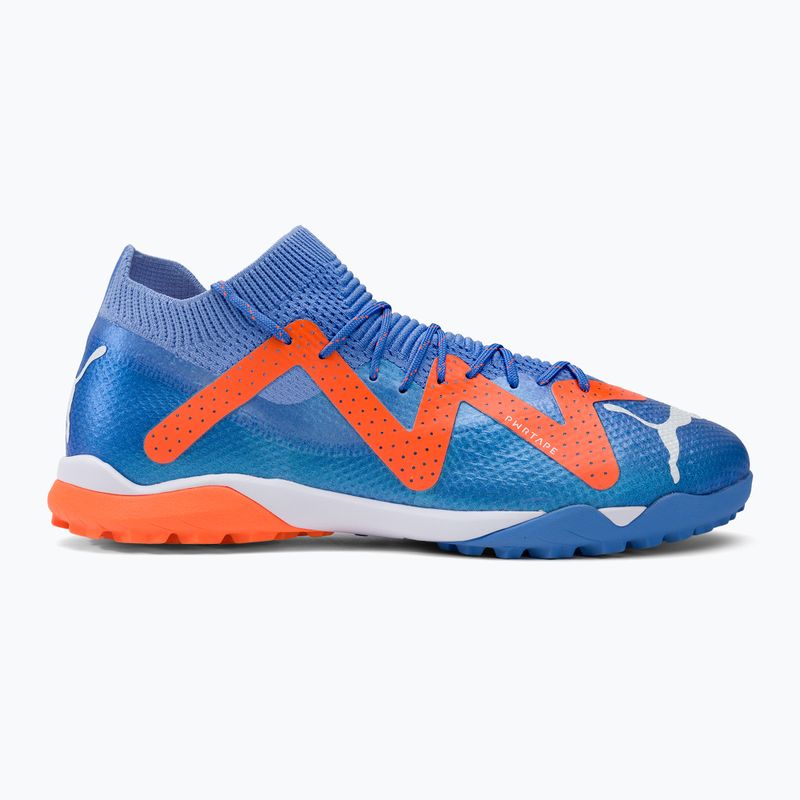 Buty piłkarskie męskie PUMA Future Ultimate Cage blue glimmer/puma white/ultra orange 2