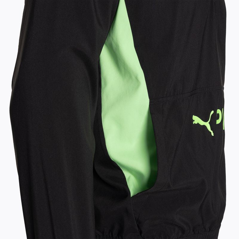 Bluza męska PUMA Fit Heritage Woven 1/2 Zip puma black/fizzy lime 8