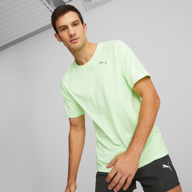 Koszulka do biegania męska PUMA Run Cloudspun fizzy lime 3