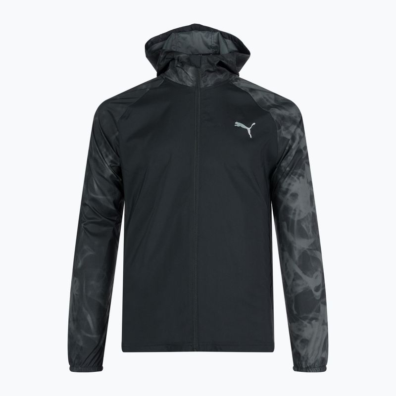 Kurtka do biegania męska PUMA Run Favorite Aop Woven puma black/a0p