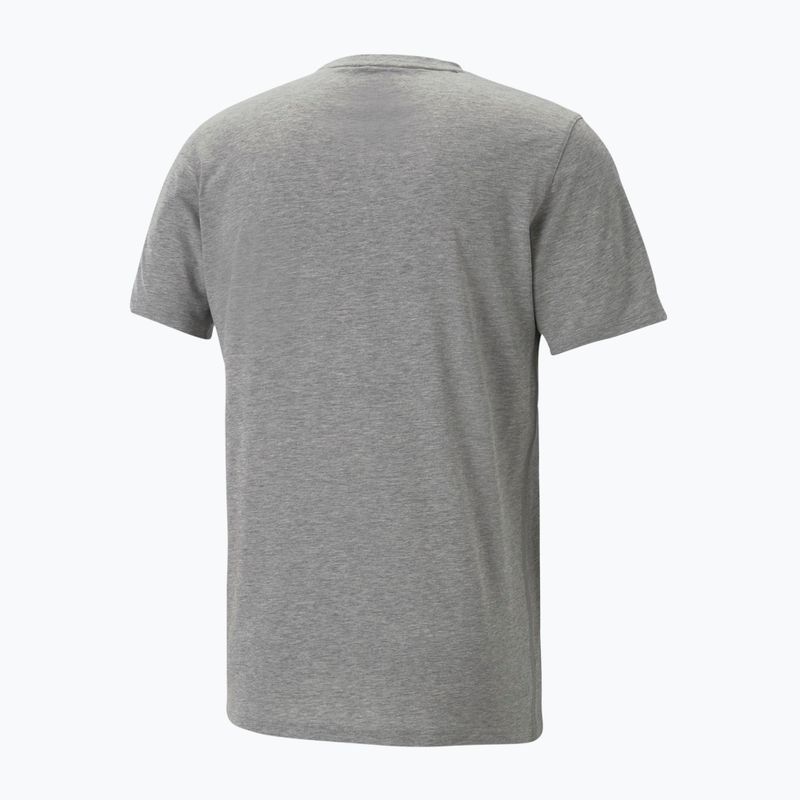 Koszulka męska PUMA Performance Training Graphic medium gray heather/q2 print 2