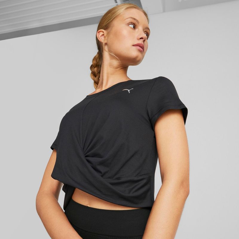 Koszulka damska PUMA Studio Yogini Lite Twist puma black 3