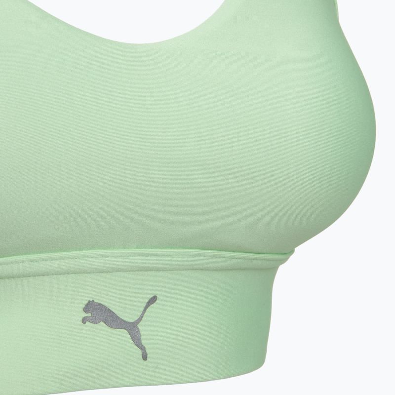 Biustonosz do biegania PUMA High Impact Ultraform Running Bra green/silver 3