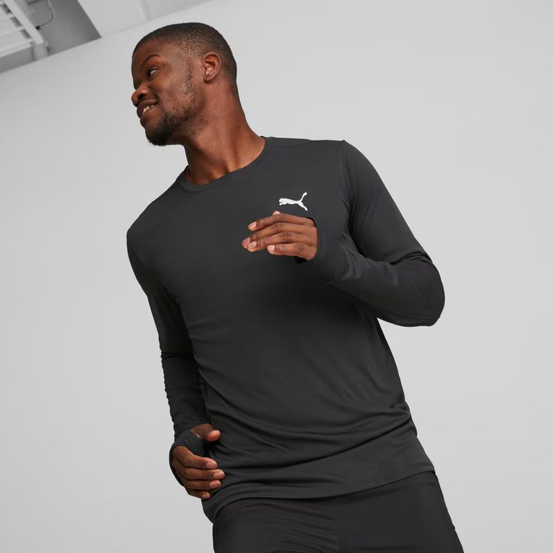 Longsleeve do biegania męski PUMA Run Favorite black 3