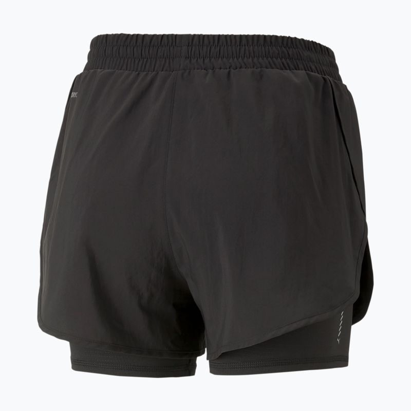 Spodenki damskie PUMA Run Favorite Woven 2In1 3" black 2
