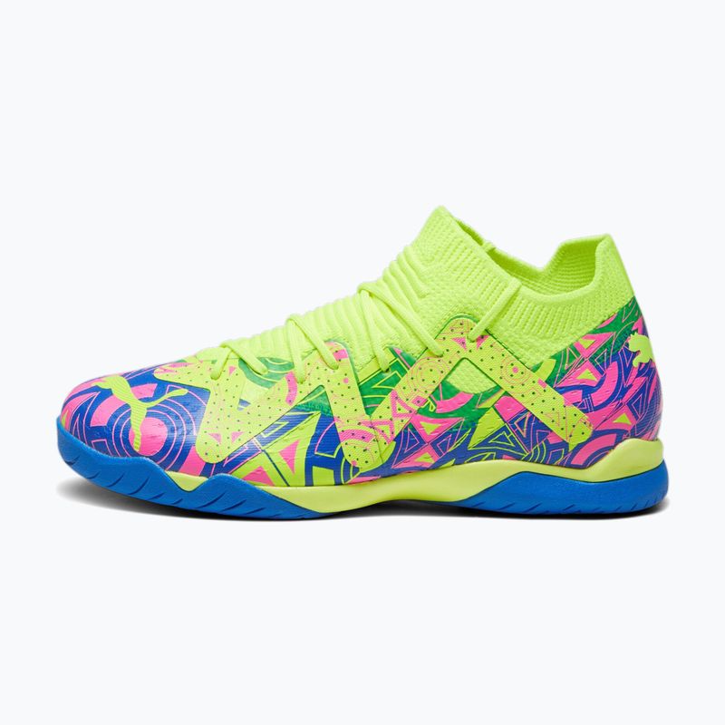Buty piłkarskie dziecięce PUMA Future Match Energy IT + Mid ultra blue/yellow alert/luminous pink 11