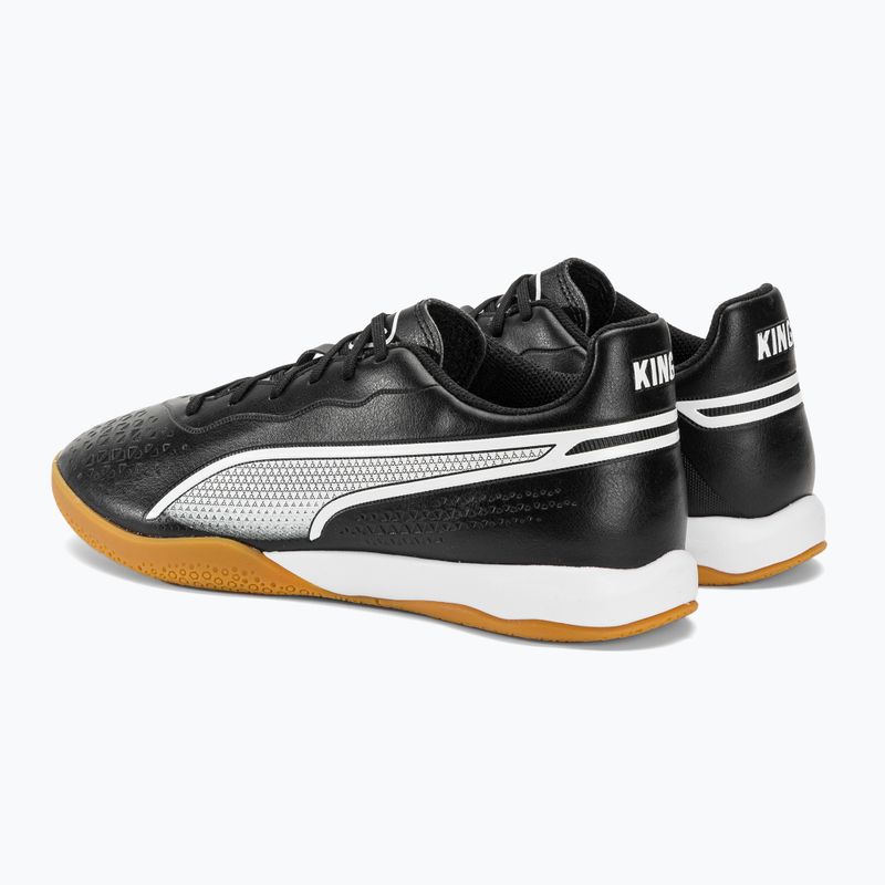 Buty piłkarskie męskie PUMA King Match IT puma black/puma white 3