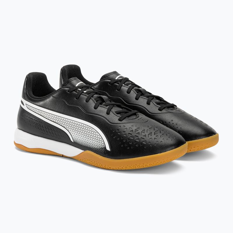 Buty piłkarskie męskie PUMA King Match IT puma black/puma white 4