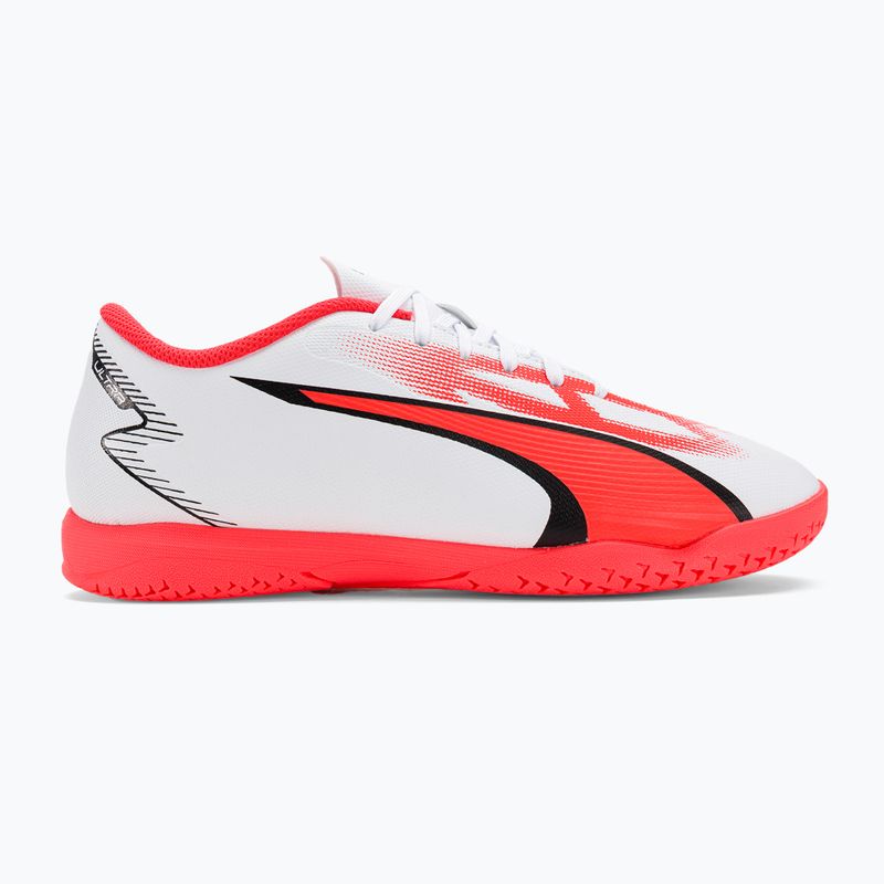 Buty piłkarskie dziecięce PUMA Ultra Play IT puma white/puma black/fire orchid 2