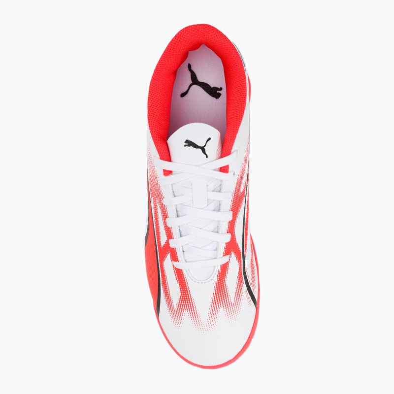Buty piłkarskie dziecięce PUMA Ultra Play IT puma white/puma black/fire orchid 6