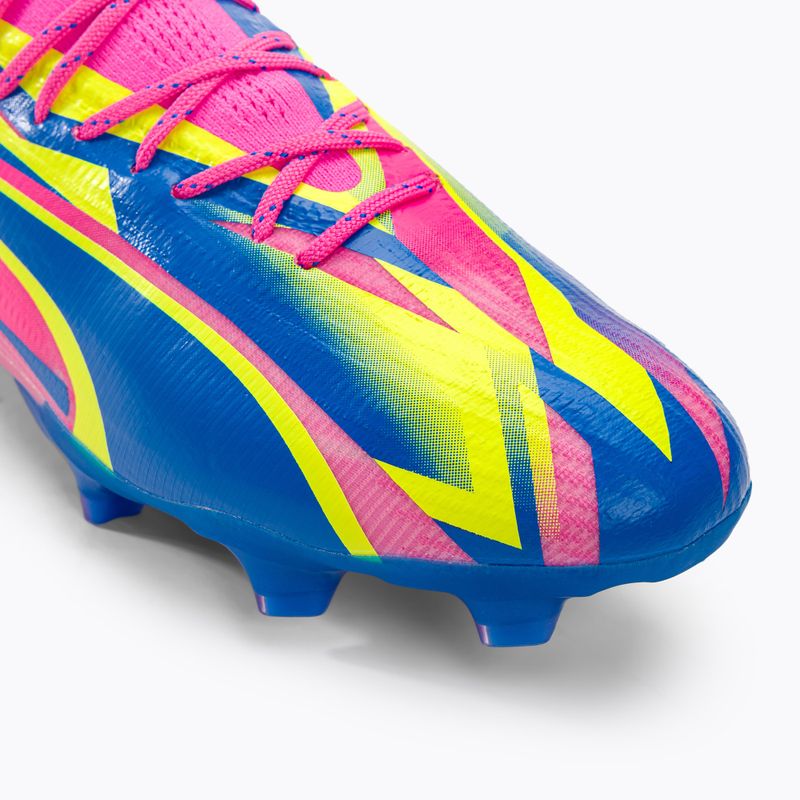 Buty piłkarskie męskie PUMA Ultra Ultimate Energy FG/AG luminous pink/ultra blue/yellow alert 7