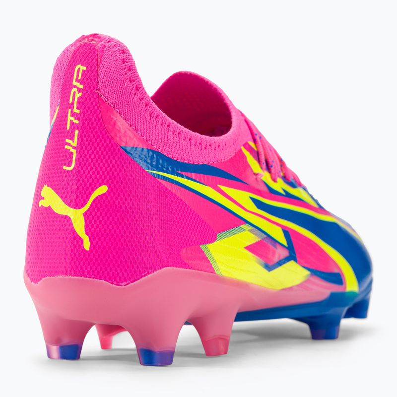 Buty piłkarskie męskie PUMA Ultra Ultimate Energy FG/AG luminous pink/ultra blue/yellow alert 9