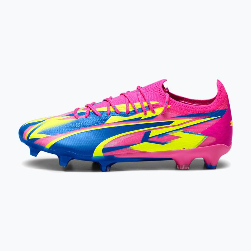 Buty piłkarskie męskie PUMA Ultra Ultimate Energy FG/AG luminous pink/ultra blue/yellow alert 11