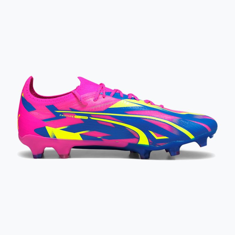 Buty piłkarskie męskie PUMA Ultra Ultimate Energy FG/AG luminous pink/ultra blue/yellow alert 12