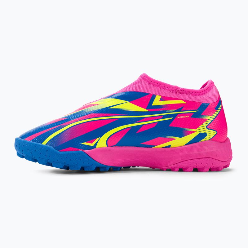 Buty piłkarskie dziecięce PUMA Ultra Match LL Energy TT + Mid luminous pink/ultra blue/yellow alert 10