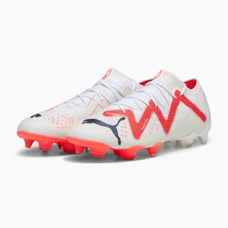 Buty piłkarskie męskie PUMA Future Ultimate Low FG/AG puma white/puma black/fire orchid 12