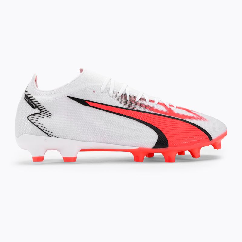 Buty piłkarskie męskie PUMA Ultra Match FG/AG puma white/puma black/fire orchid 2