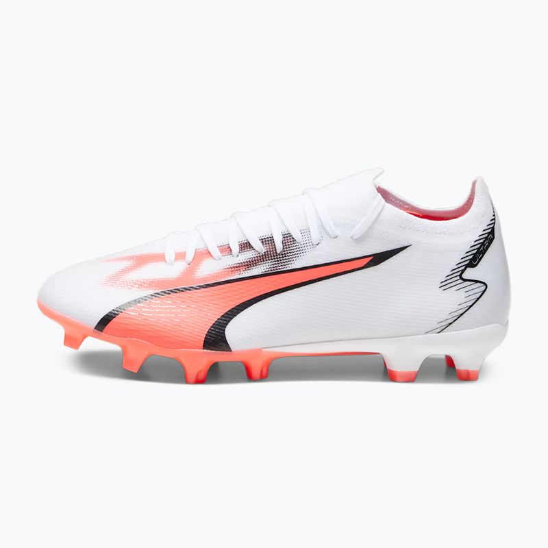 Buty piłkarskie męskie PUMA Ultra Match FG/AG puma white/puma black/fire orchid 11