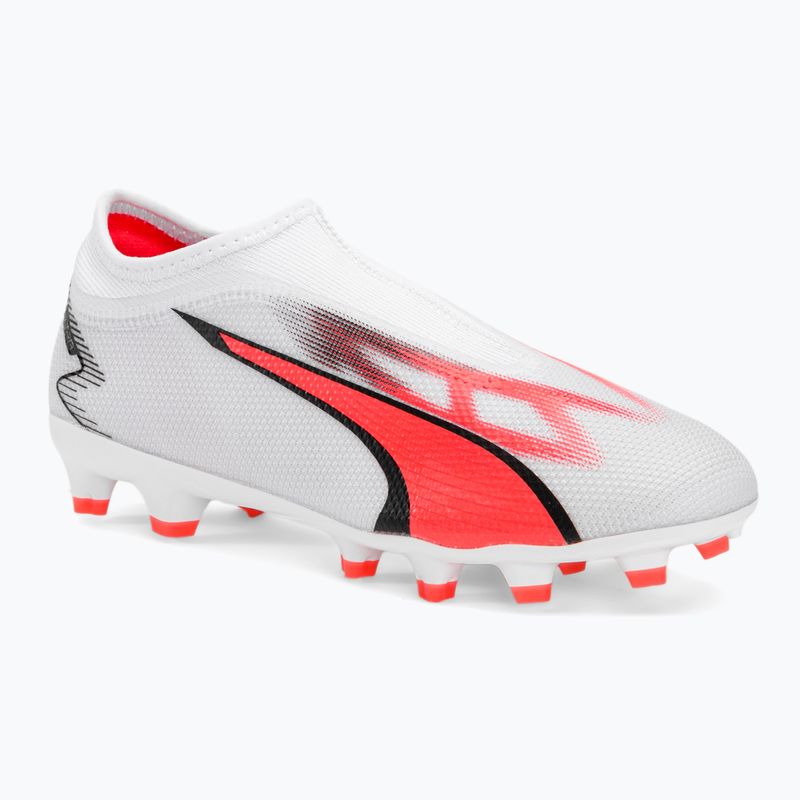 Buty piłkarskie dziecięce PUMA Ultra Match LL FG/AG puma white/puma black/fire orchid