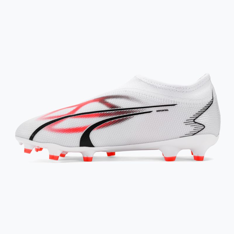 Buty piłkarskie dziecięce PUMA Ultra Match LL FG/AG puma white/puma black/fire orchid 9