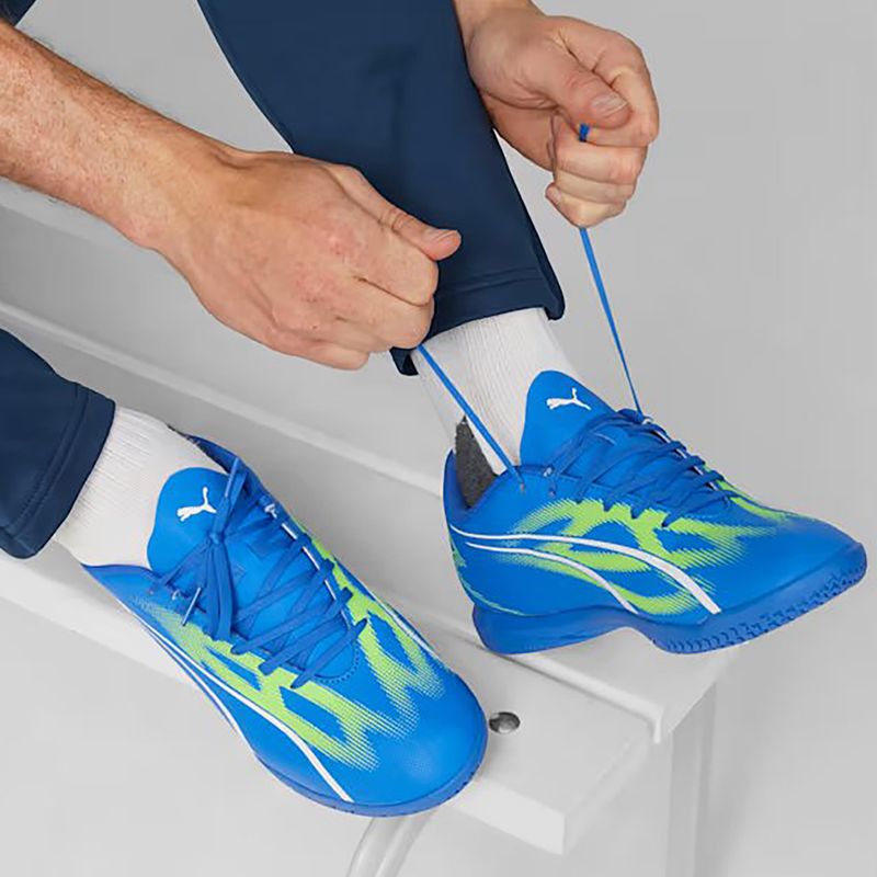 Buty piłkarskie męskie PUMA Ultra Play IT ultra blue/puma white/pro green 13