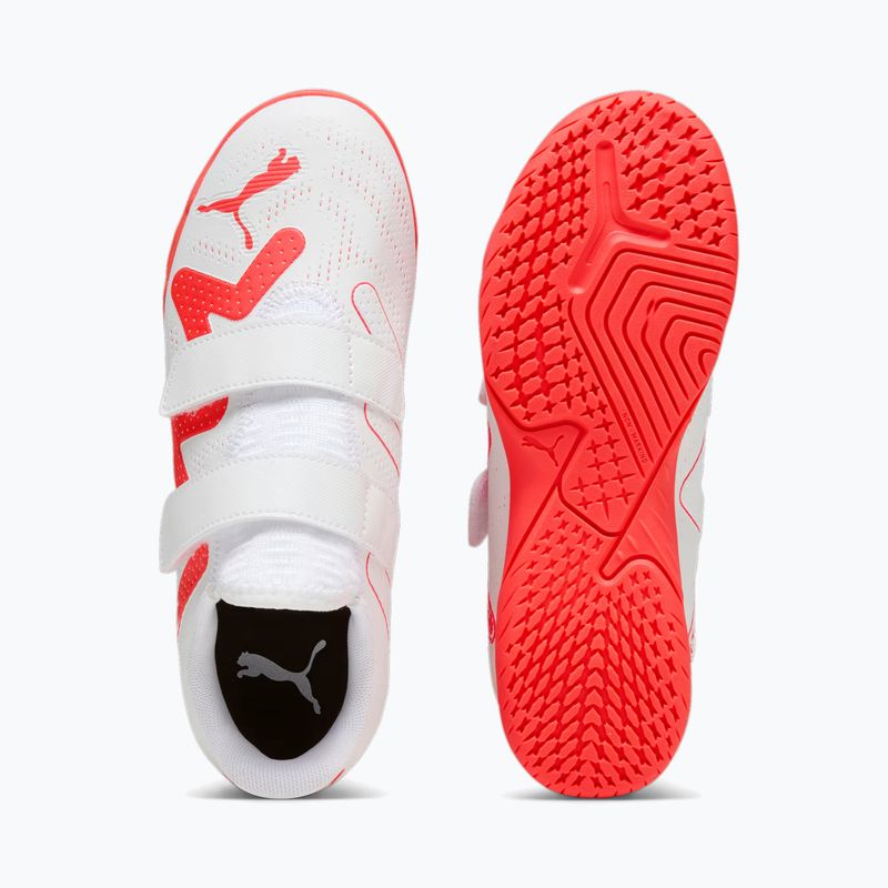 Buty piłkarskie dziecięce PUMA Future Play IT V puma white/fire orchid 13