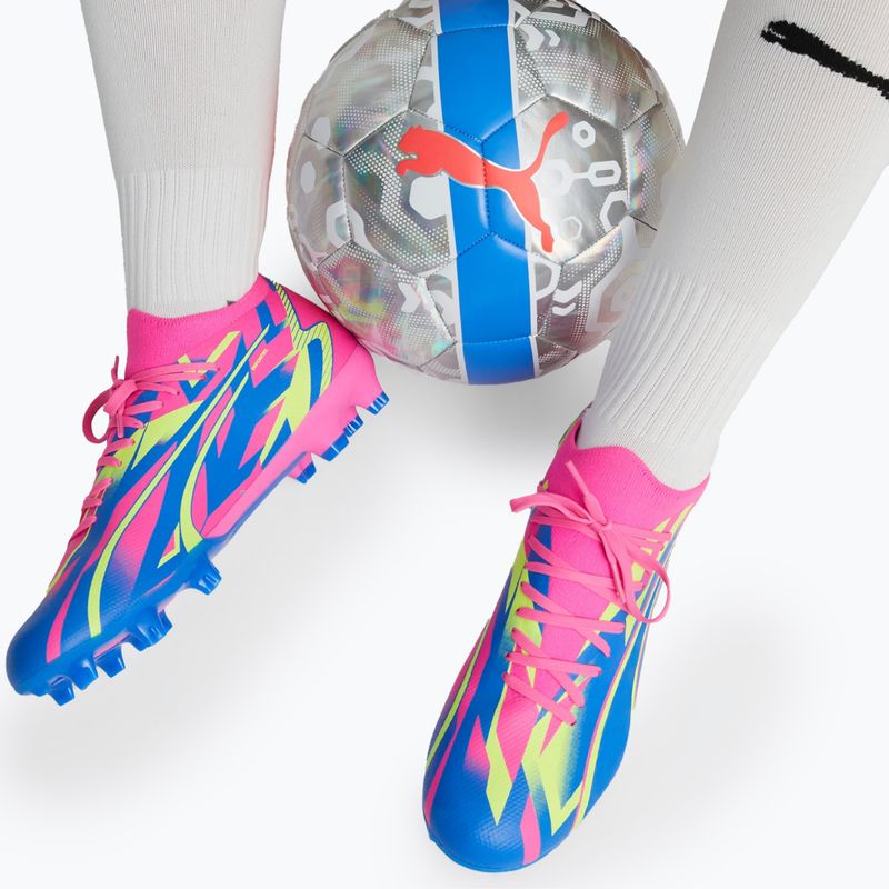 Buty piłkarskie męskie PUMA Ultra Match Energy FG/AG luminous pink/yellow alert/ultra blue 18