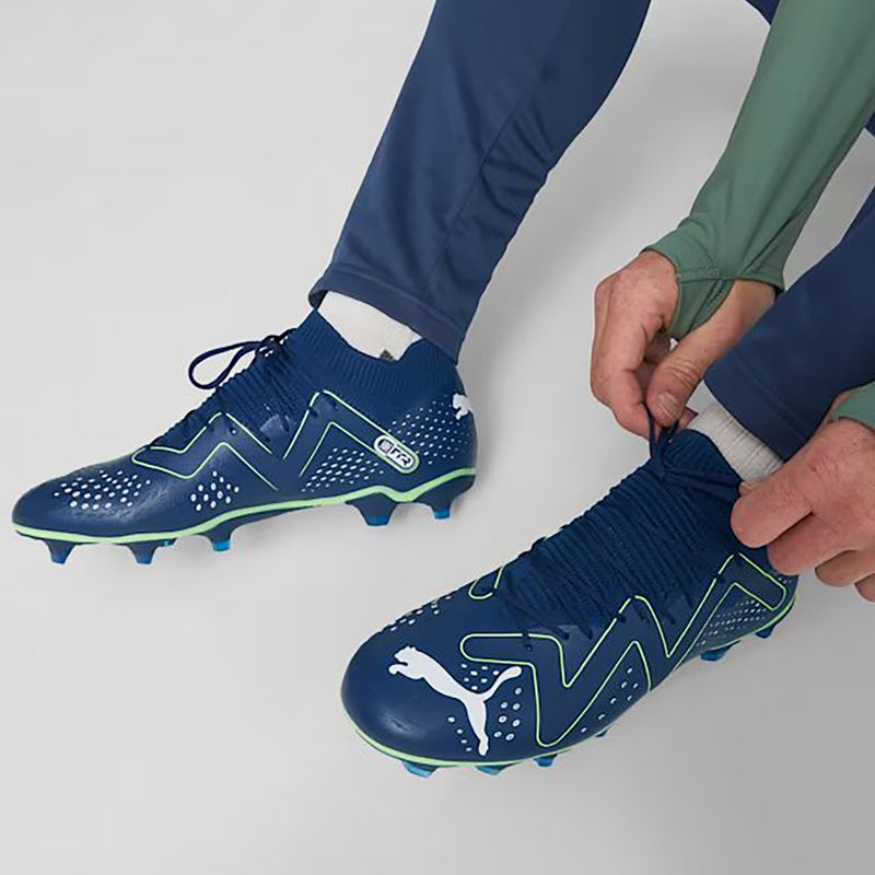 Buty piłkarskie męskie PUMA Future Match FG/AG persian blue/puma white/pro green 2