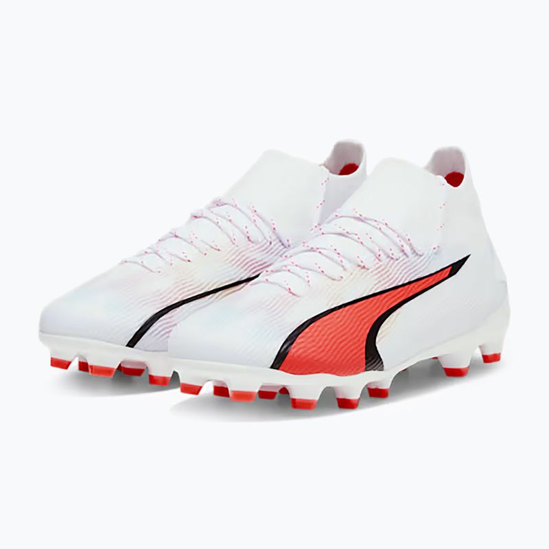 Buty piłkarskie dziecięce PUMA Ultra Pro FG/AG puma white/puma black/fire orchid 12